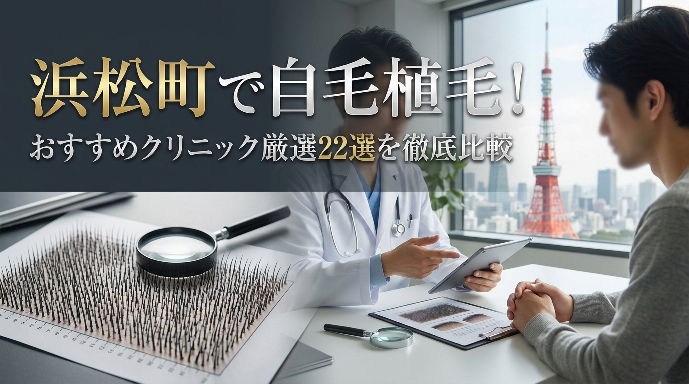 浜松町で自毛植毛！おすすめクリニック厳選22選を徹底比較